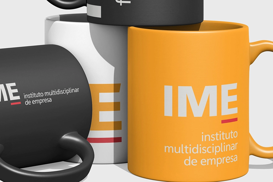 Aplicación logotipo IME Instituto multidisciplinar de Empresa